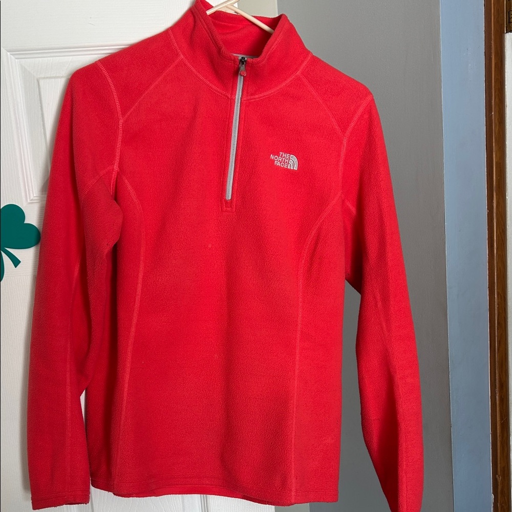The North Face Bright orange Half-Zip Fleece